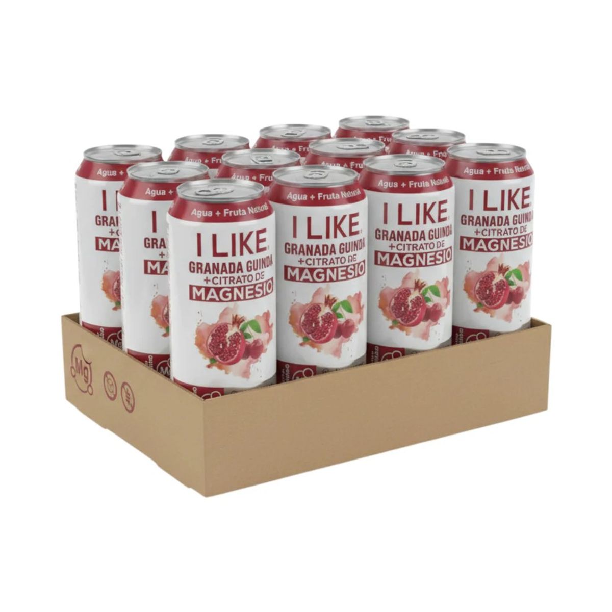 GENERICO - PACK X12 JUGO NATURAL + CITRATO DE MAGNESIO GRANADA GUINDA 473ML - I LIKE
