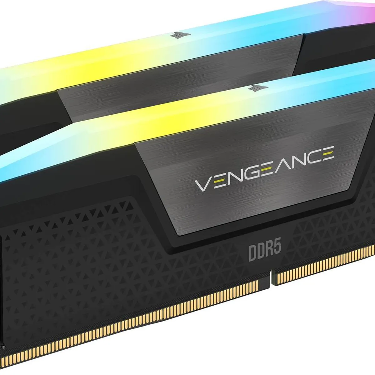 CORSAIR - Kit de memoria RAM Corsair VENGEANCE RGB DDR5, 64 GB (2x32 GB), 5600 MT/s, CL40, Negro
