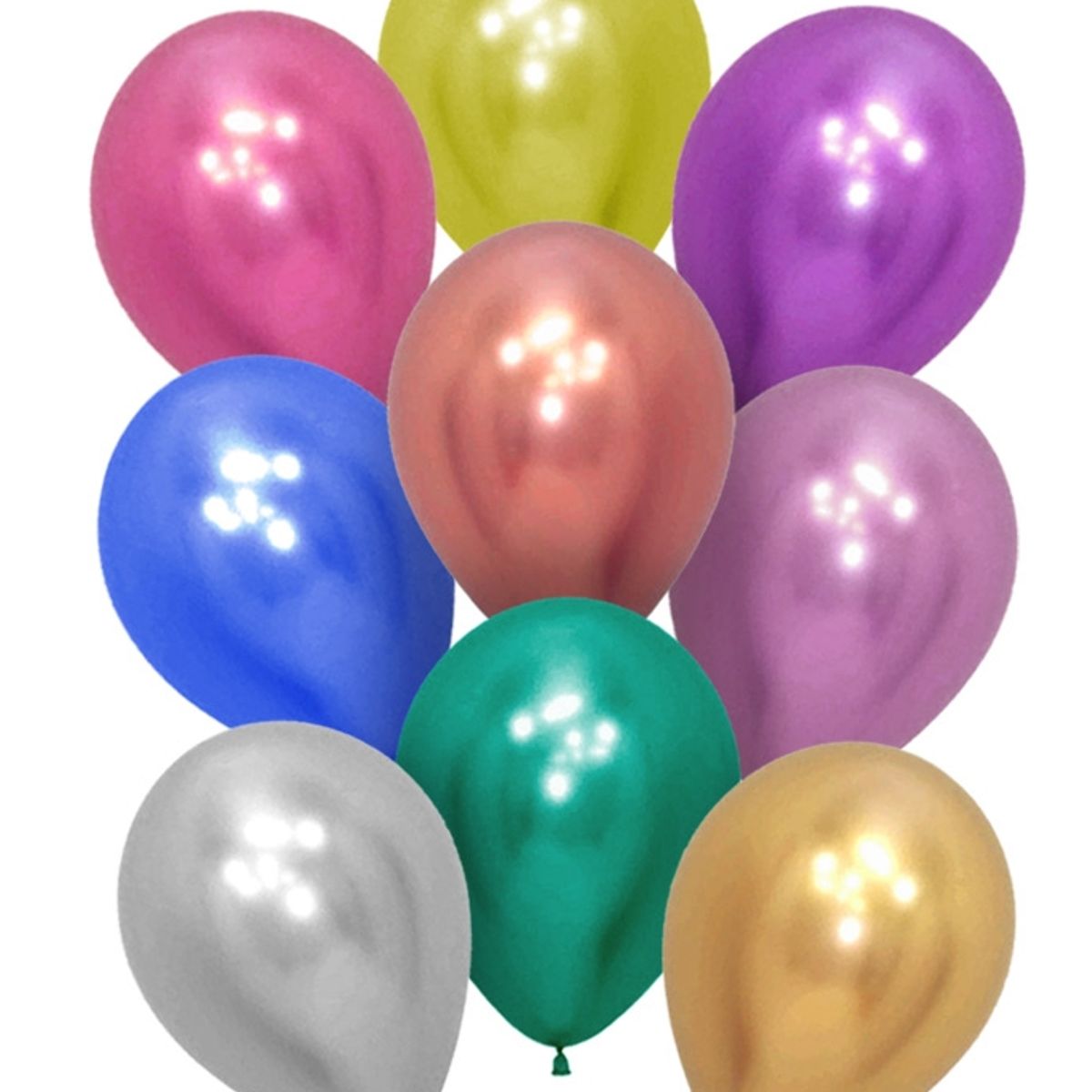 GENERICO - GLOBO 12 CHROME MIX X25 UNI