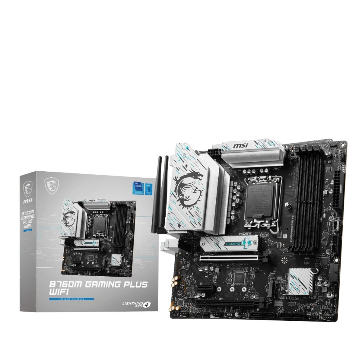 MSI - Placa Madre - Lga S1700 intel - Msi B760m Gaming Plus Wifi