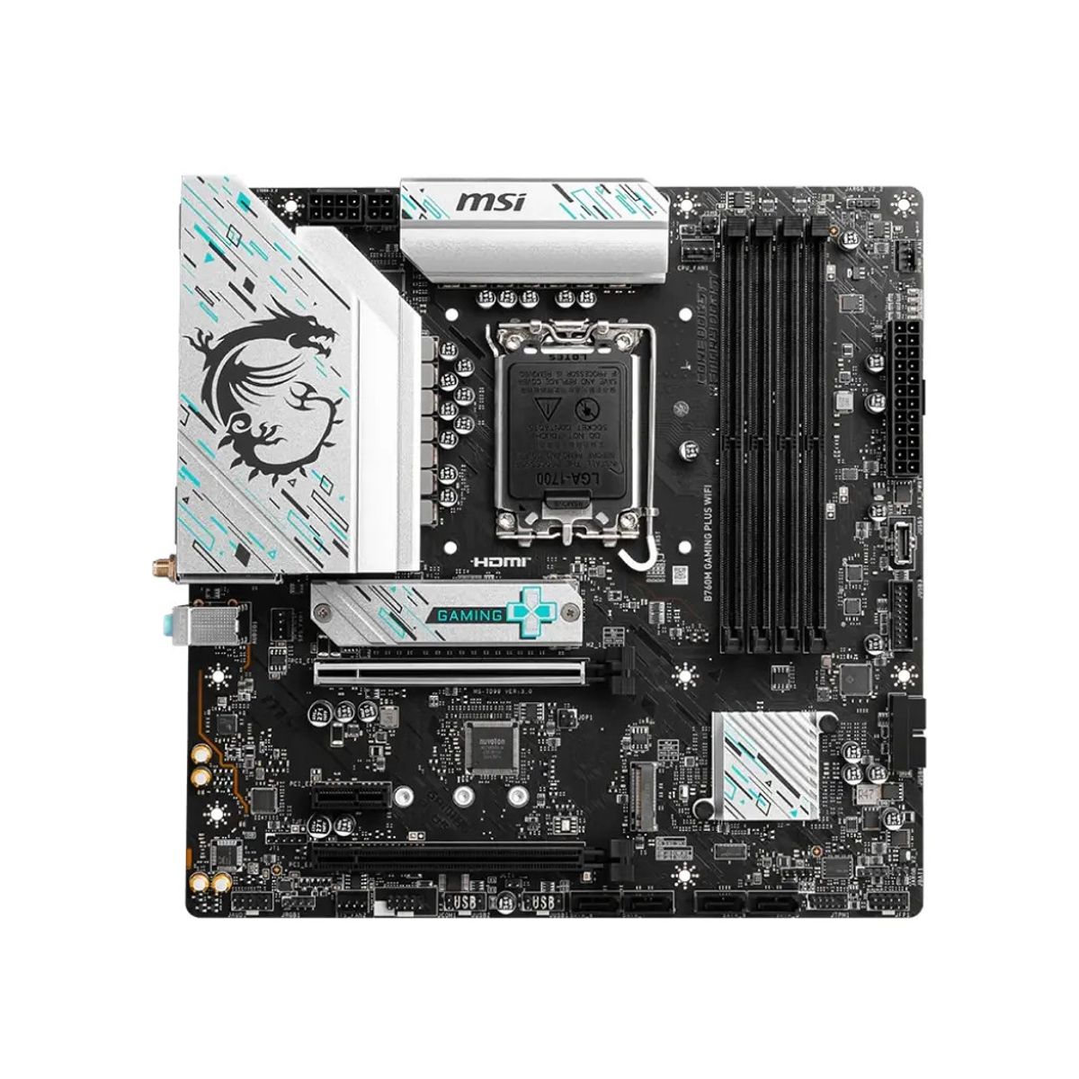 MSI - Placa Madre - Lga S1700 intel - Msi B760m Gaming Plus Wifi