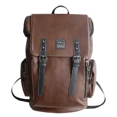 MOMO - Mochila Clásica Urbana 24l Eco Cuero Hombre Fashion Design