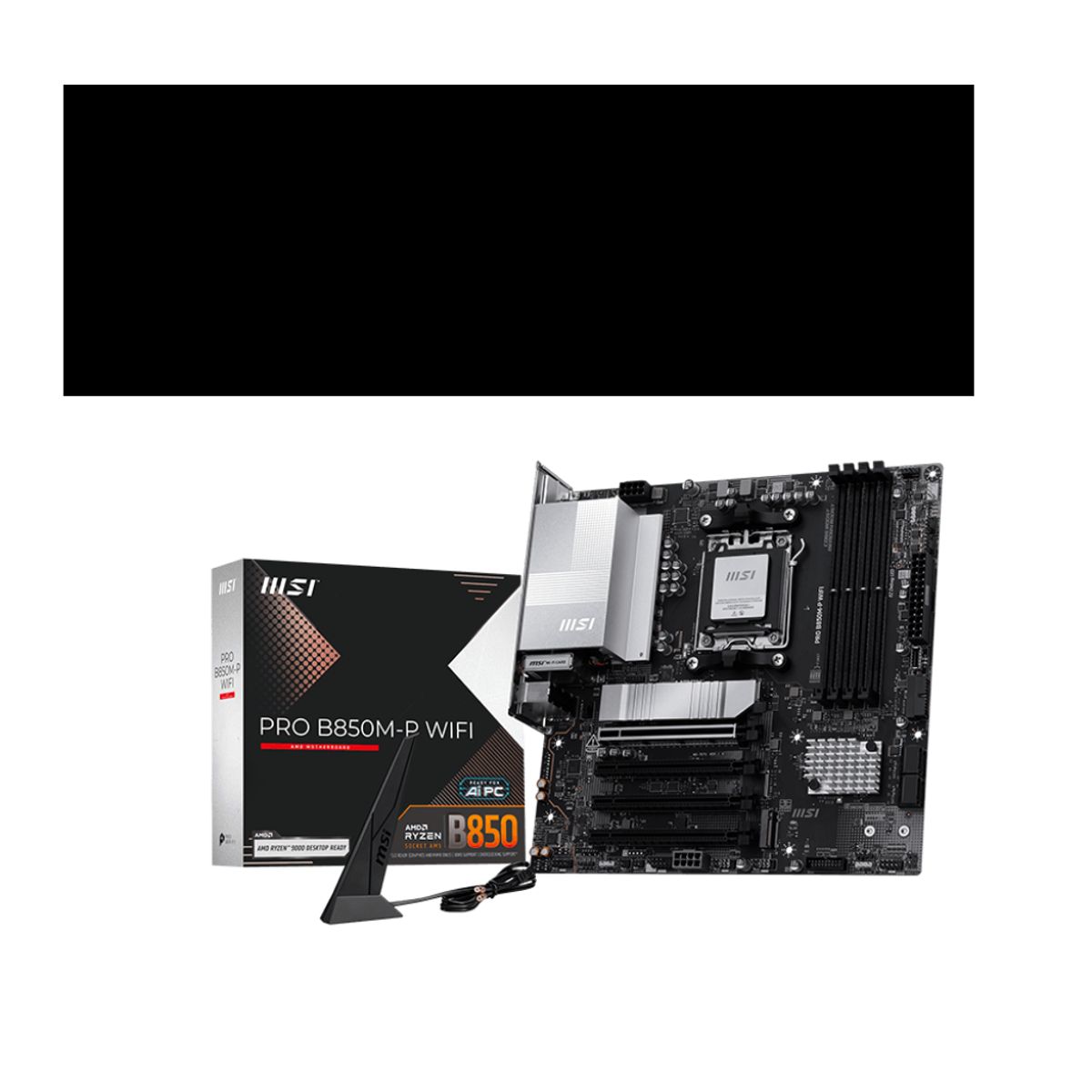 MSI - Placa Madre - Sam5 amd - Msi Pro B850m-p Wifi - M-atx