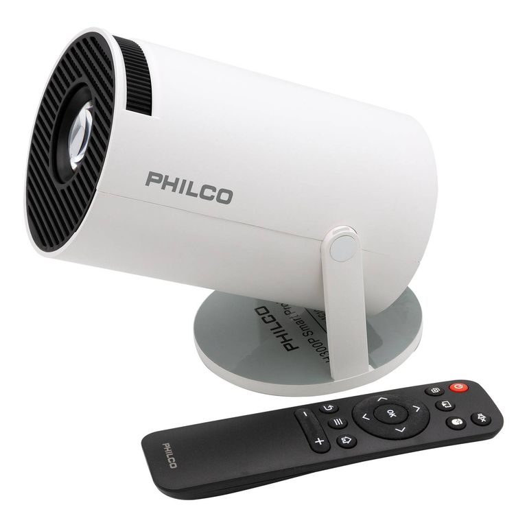PHILCO Proyector Smart H300 Pro Android 11 720p WiFi 6 Bluetooth 50 USB HDMI Blanco