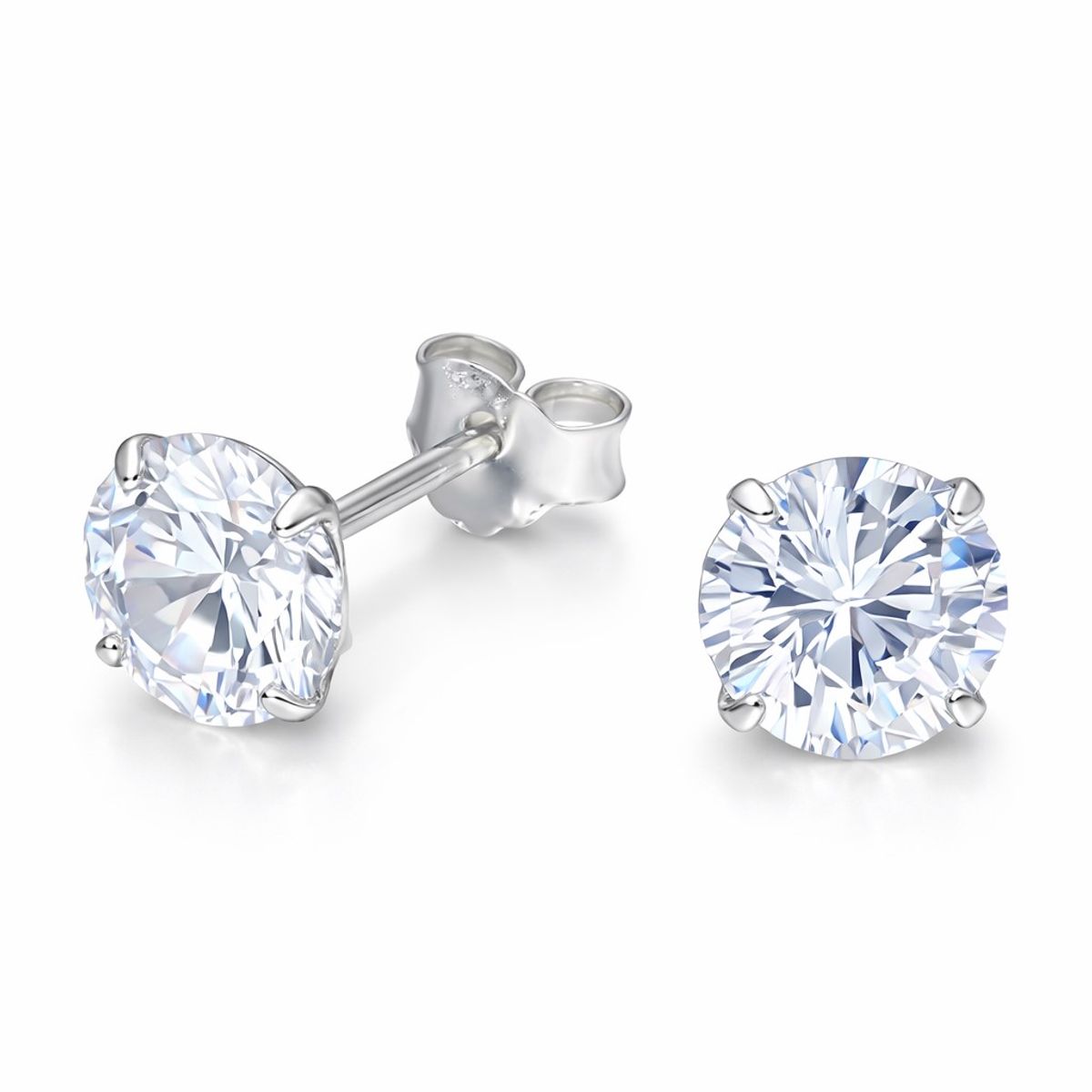 LK LUKSO - Aros Circón 6mm Unisex en Plata 925 