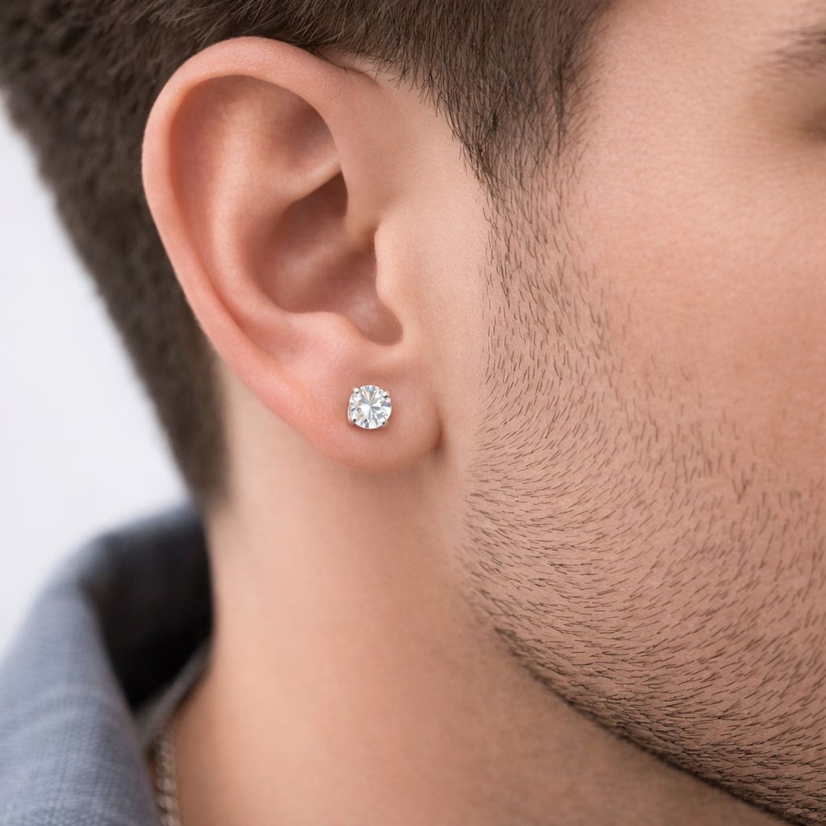 LK LUKSO - Aros Circón 6mm Unisex en Plata 925 