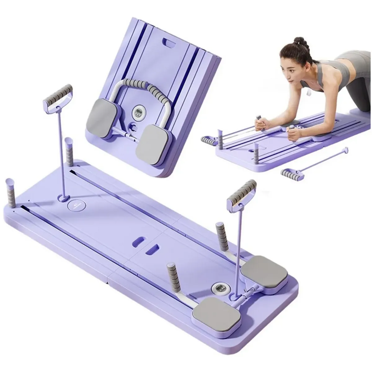 GENERICO - Maquina Fitness Pilates Multifuncional Morada