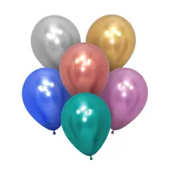 GENERICO - GLOBO 5 CHROME MIX X25 UNID