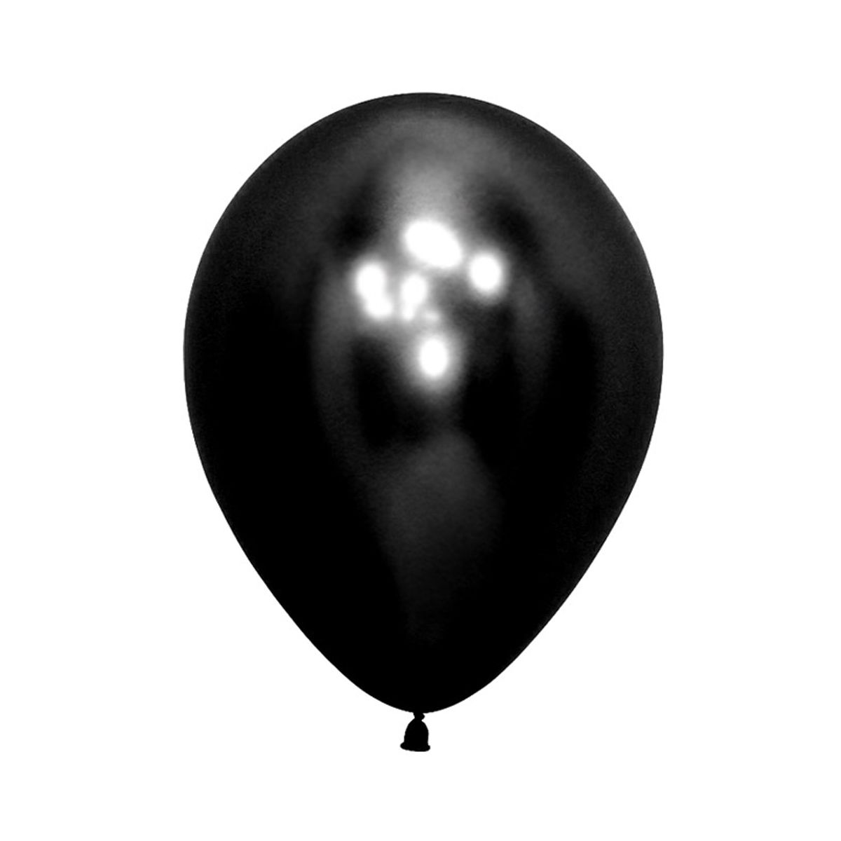 GENERICO - GLOBO 5 CHROME NEGRO X25 UNID