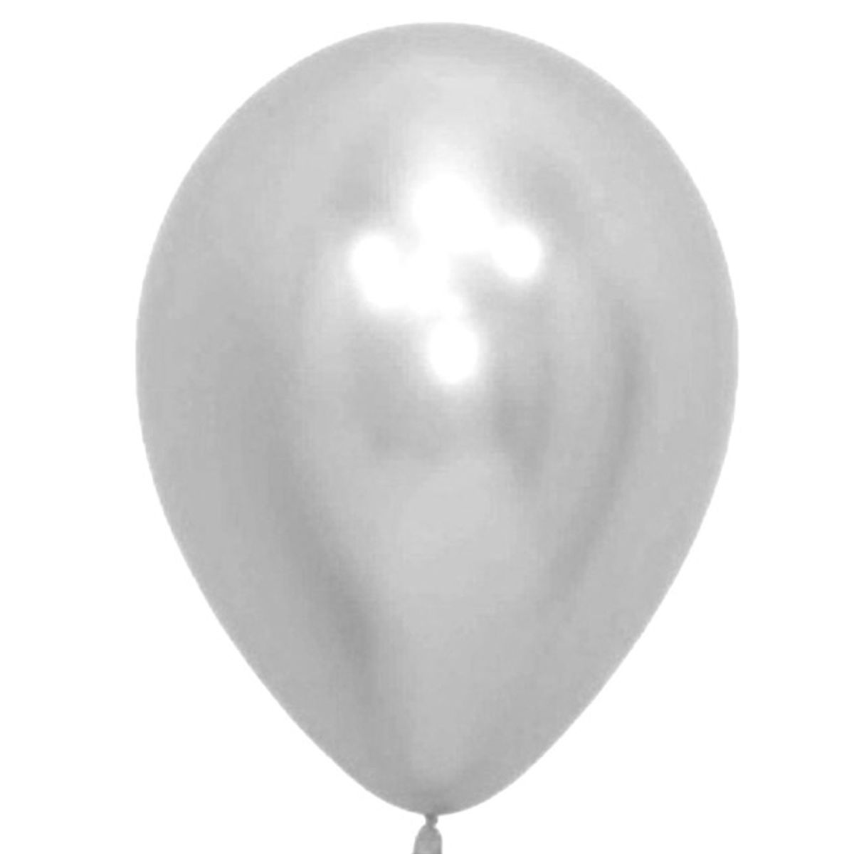 GENERICO - GLOBO 5 CHROME PLATEADO X25 UNID