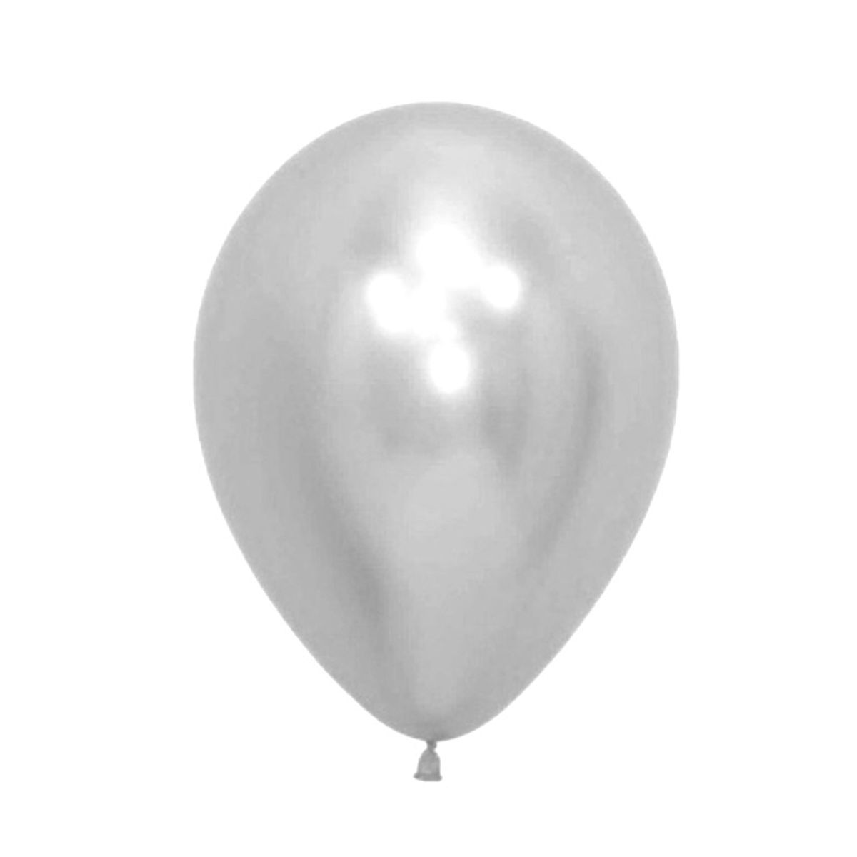 GENERICO - GLOBO 5 CHROME PLATEADO X25 UNID