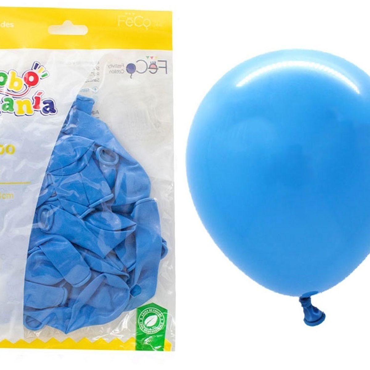 GENERICO - GLOBO 5 STANDAR CELESTE X25 UNI