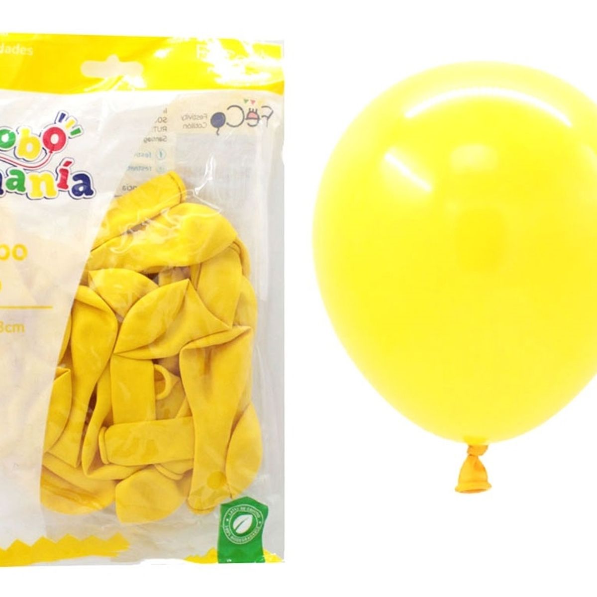 GENERICO - GLOBO 5 STANDARD AMARILLO X25 UNI