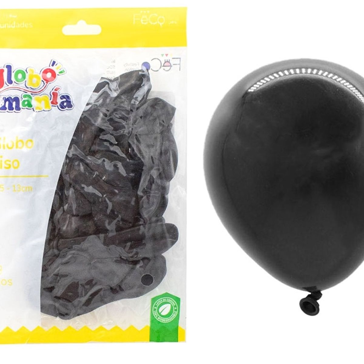 GENERICO - GLOBO 5 STANDARD NEGRO X25 UNI