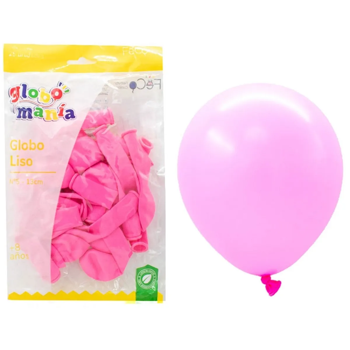 GENERICO - GLOBO 5 STANDARD ROSADO X25 UNI