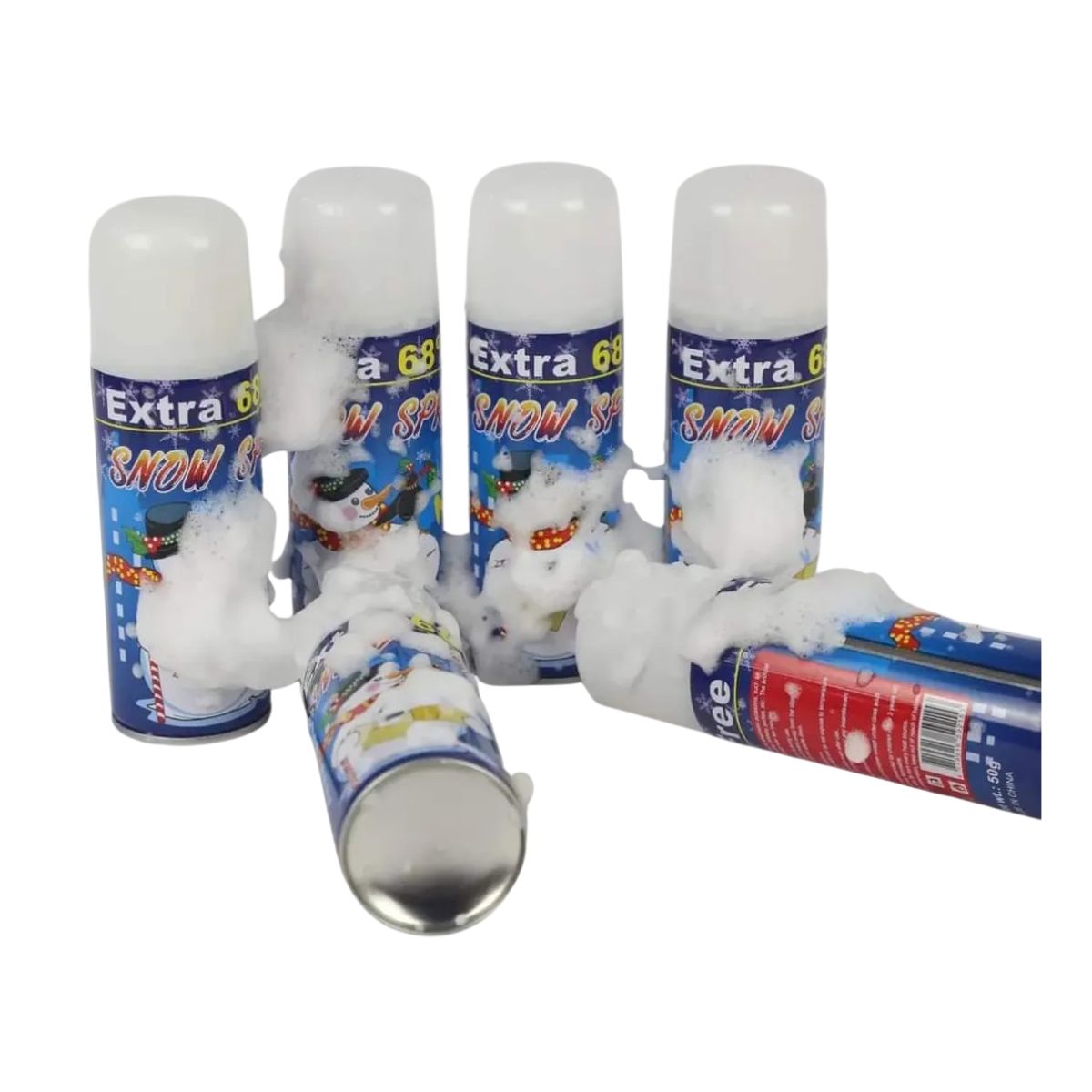 EKOL TACTICA MILITAR - 12 Nieves Spray Nieve Artificial Cotillón Navidad Fiestas