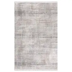 BROOKMAN - Alfombra Turca Vaivien Tornado Beige y Gris Rectangular de Poliéster 200 x 290 cm