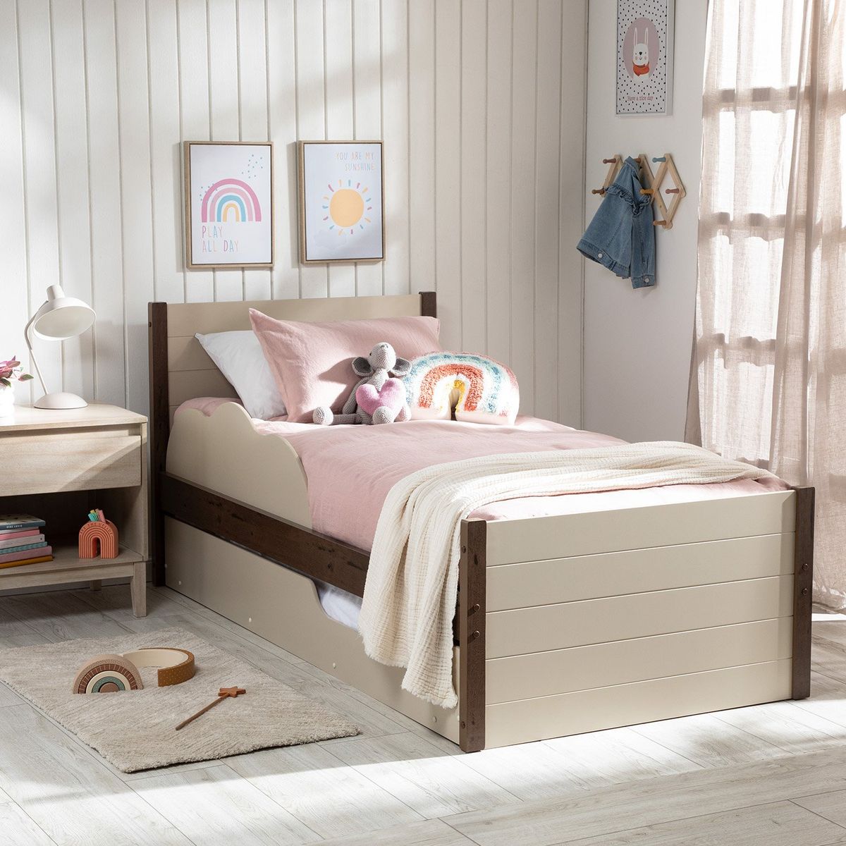 DECOCASA - Cama Infantil Elza 1 Plaza Decocasa