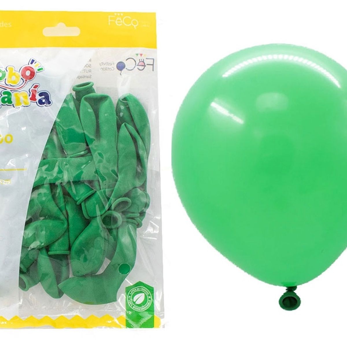 GENERICO - GLOBO 5 STANDARD VERDE X25 UNI