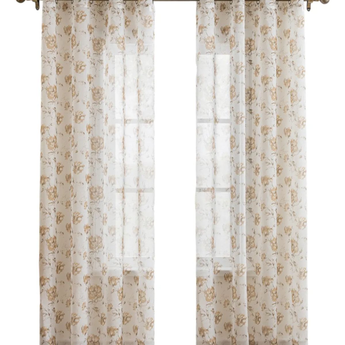 OKAY - Un Paño visillo Hecha Lino Estampado De Flor 140220cm