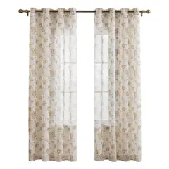 HD HOGAR SPA - Un Paño visillo Hecha Lino Estampado De Flor 140220cm
