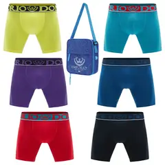 GIOVACCHINO - Pack de 6 Boxer Medio Algodón Hombre Con Bolso Regalo