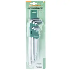 JONNESWAY - Juego de llaves hexagonales punta bola 9 pcs h06sm