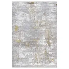 BROOKMAN - Alfombra Turca Zett06 Rectangular Gris Poliéster 80 x 300 cm