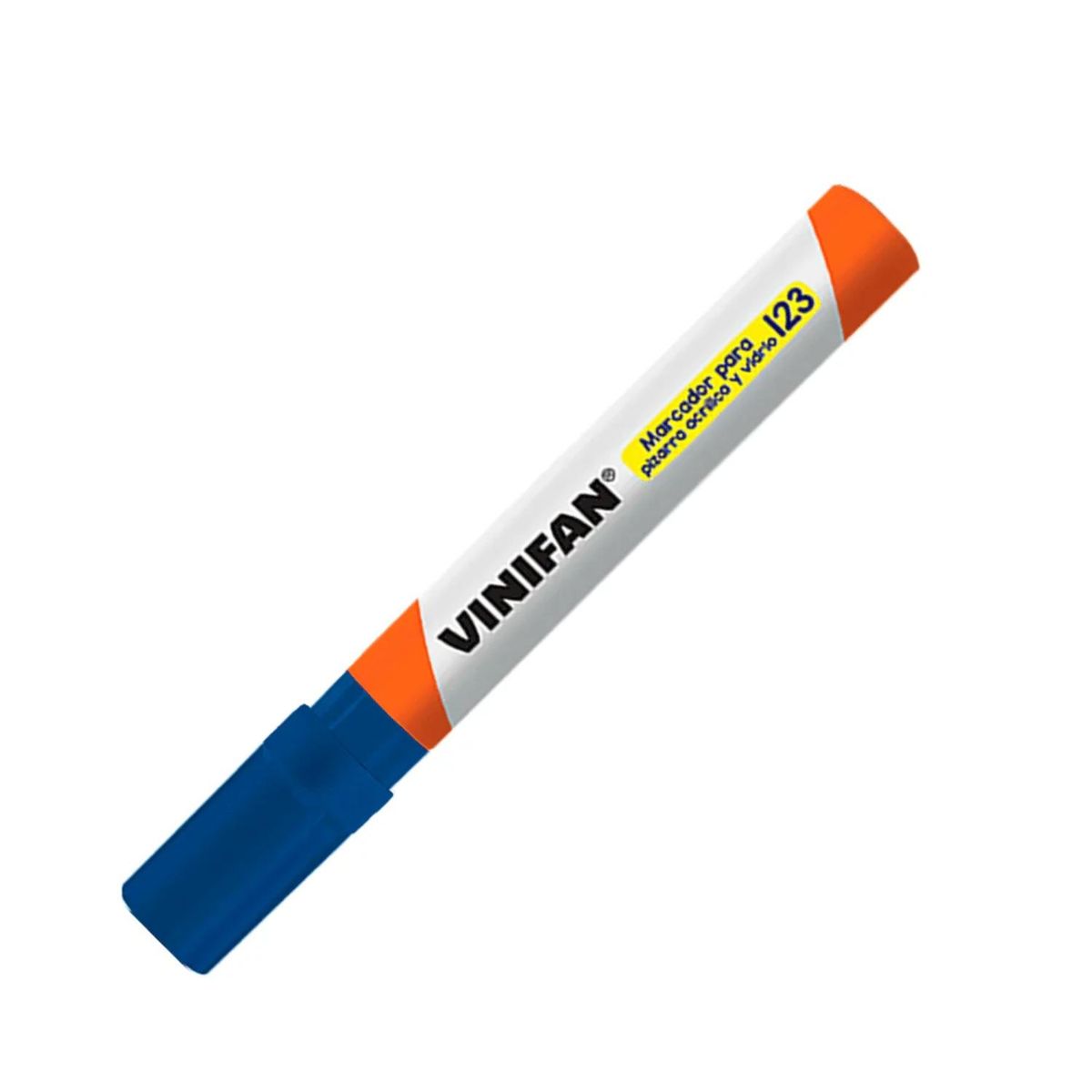 GENERICO - Plumón Marcador de Pizarra S123 Vinifan - Caja 12 uds - Azul - Tamano Unico