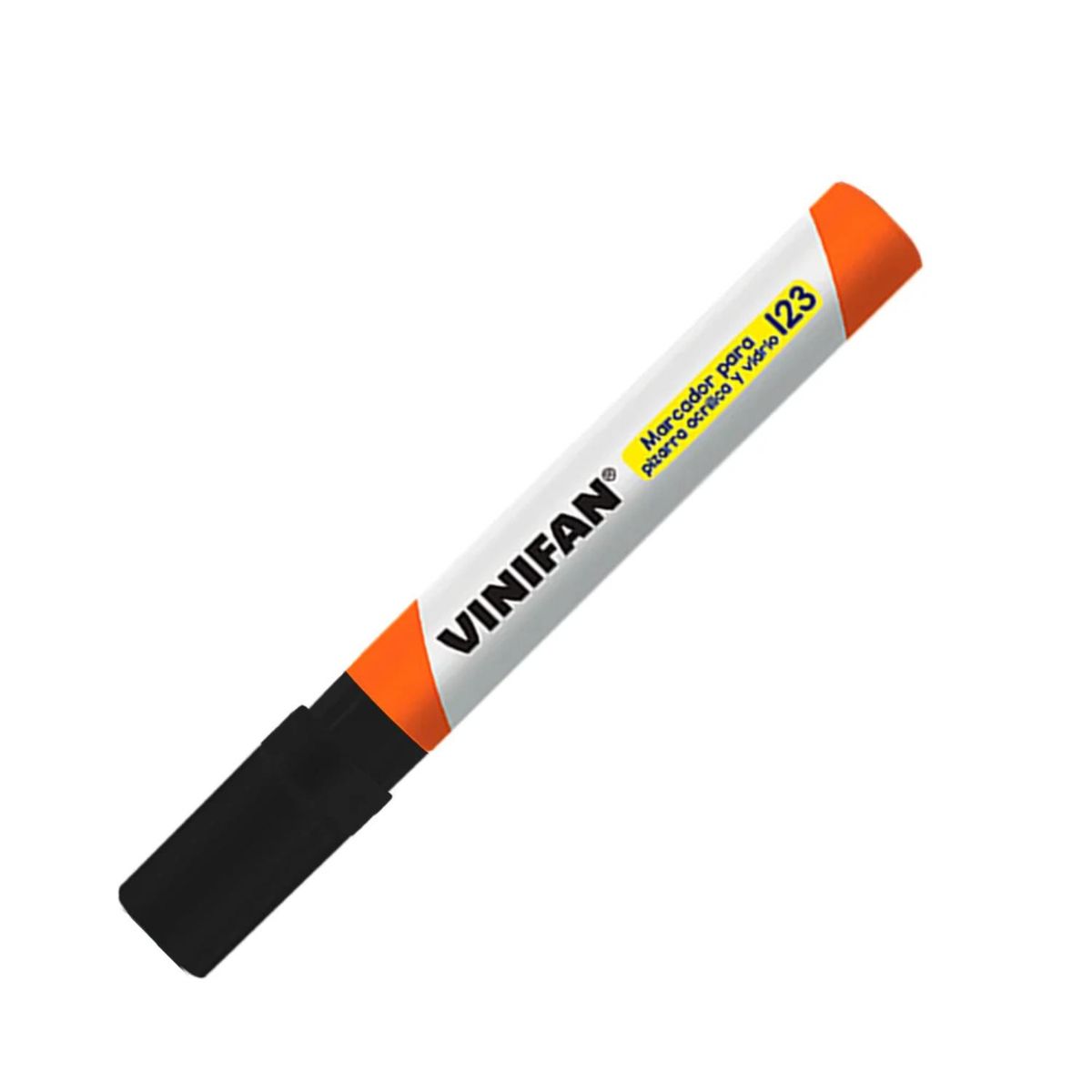 GENERICO - Plumón Marcador de Pizarra S123 Vinifan - Caja 12 uds - Negro - Tamano Unico