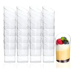 PASTELERIUSCL - 60 Vasos Shot Acrilicos Postres Vasos Plastico Vasos De Postres Pocillos De Postre Pocillo De 60ml