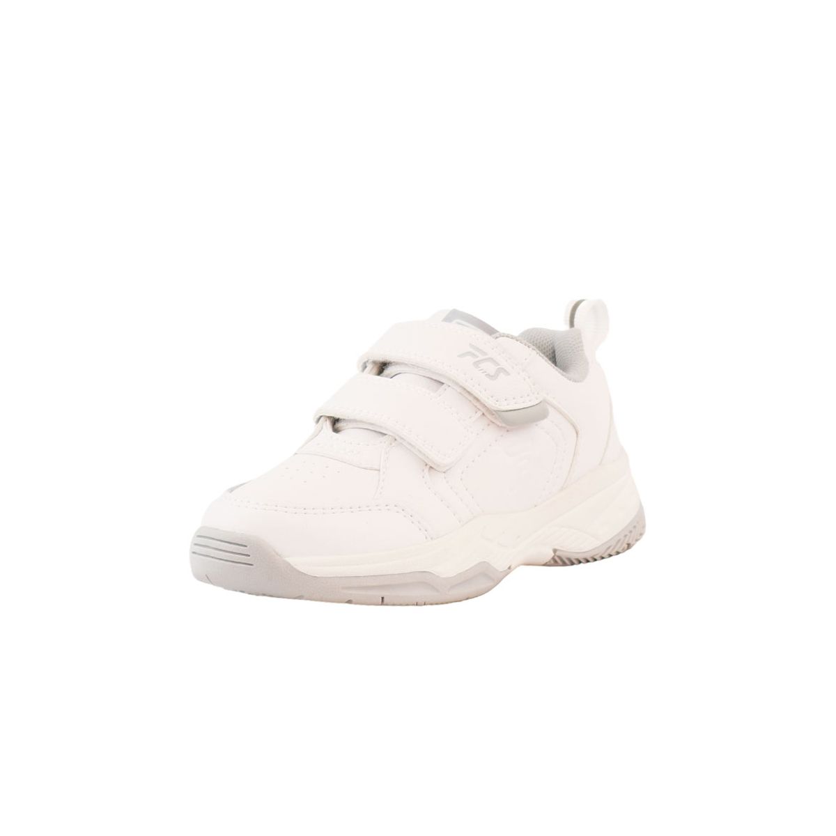 FICCUS - Zapatilla Unisex Escolar 2620917 Blanco/Gris Ficcus