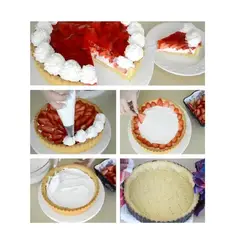 PASTELERIUS - X2 Moldes Desmontable Moldes Desmontables Moldes Repostería 28cm Moldes Tartaleta Desmontable Moldes