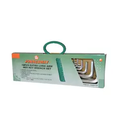 JONNESWAY - Juego de llaves hexagonales punta plana 18 pcs h03