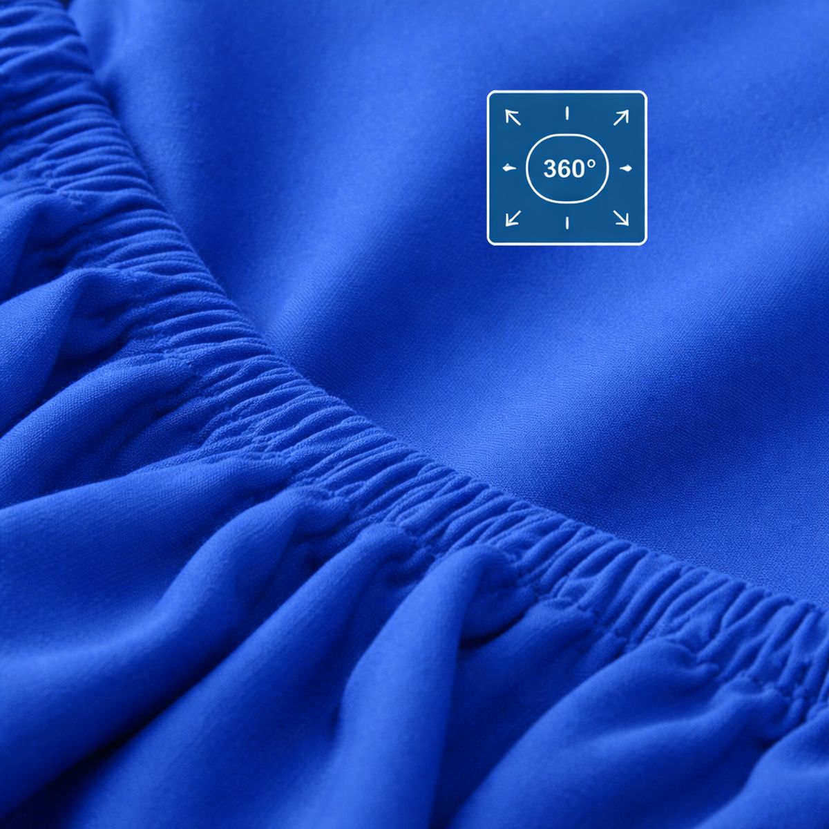 ARMONIA - Sábanas 25 Plazas Azul Rey 800 Hilos Liso Elegante