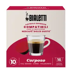 BIALETTI - Cápsulas de café Corposo para dolce gusto