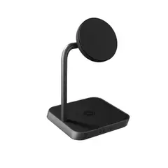 ZENS - Base de Carga 2 en 1 Office Charger 2 Negra