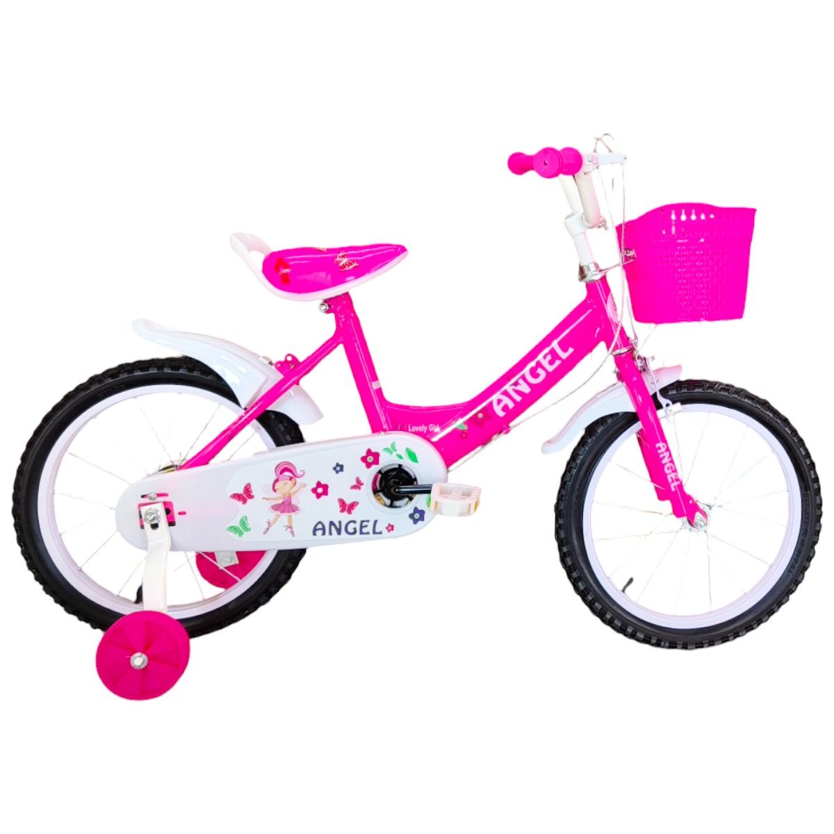 GENERICO - Bicicleta Aro 16 Infantil  Rosado Angel
