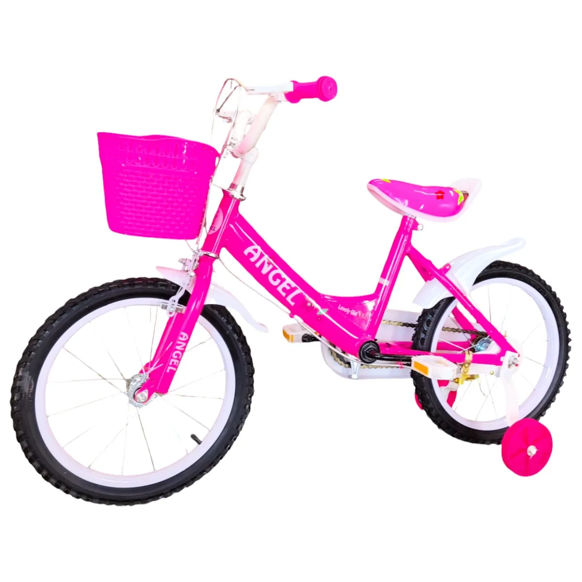 GENERICO - Bicicleta Aro 16 Infantil  Rosado Angel