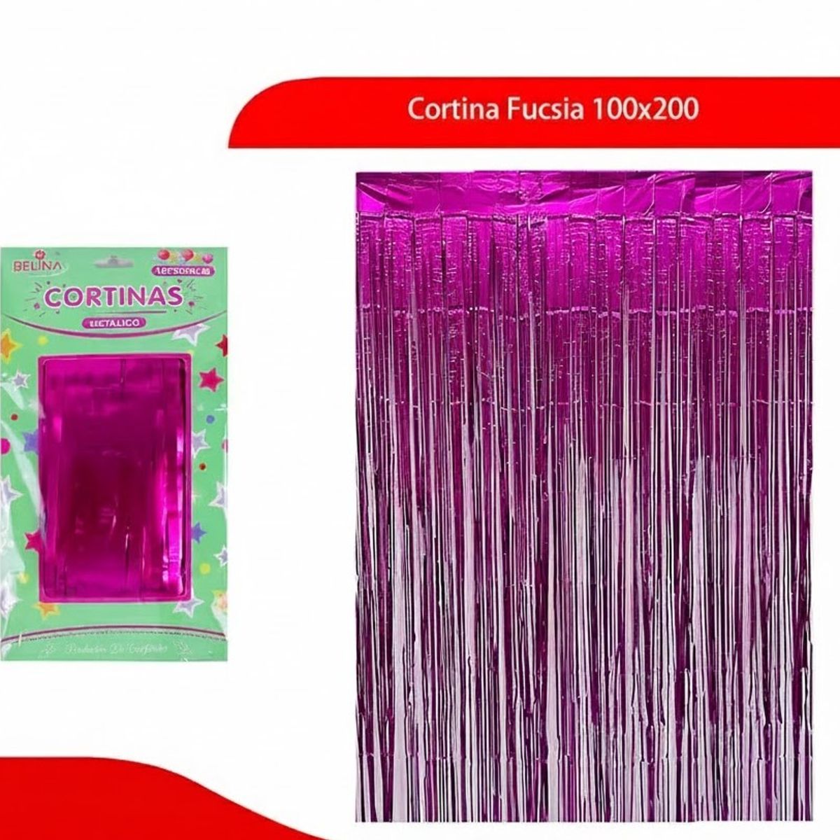 GENERICO - Cortina Fucsia 100x200