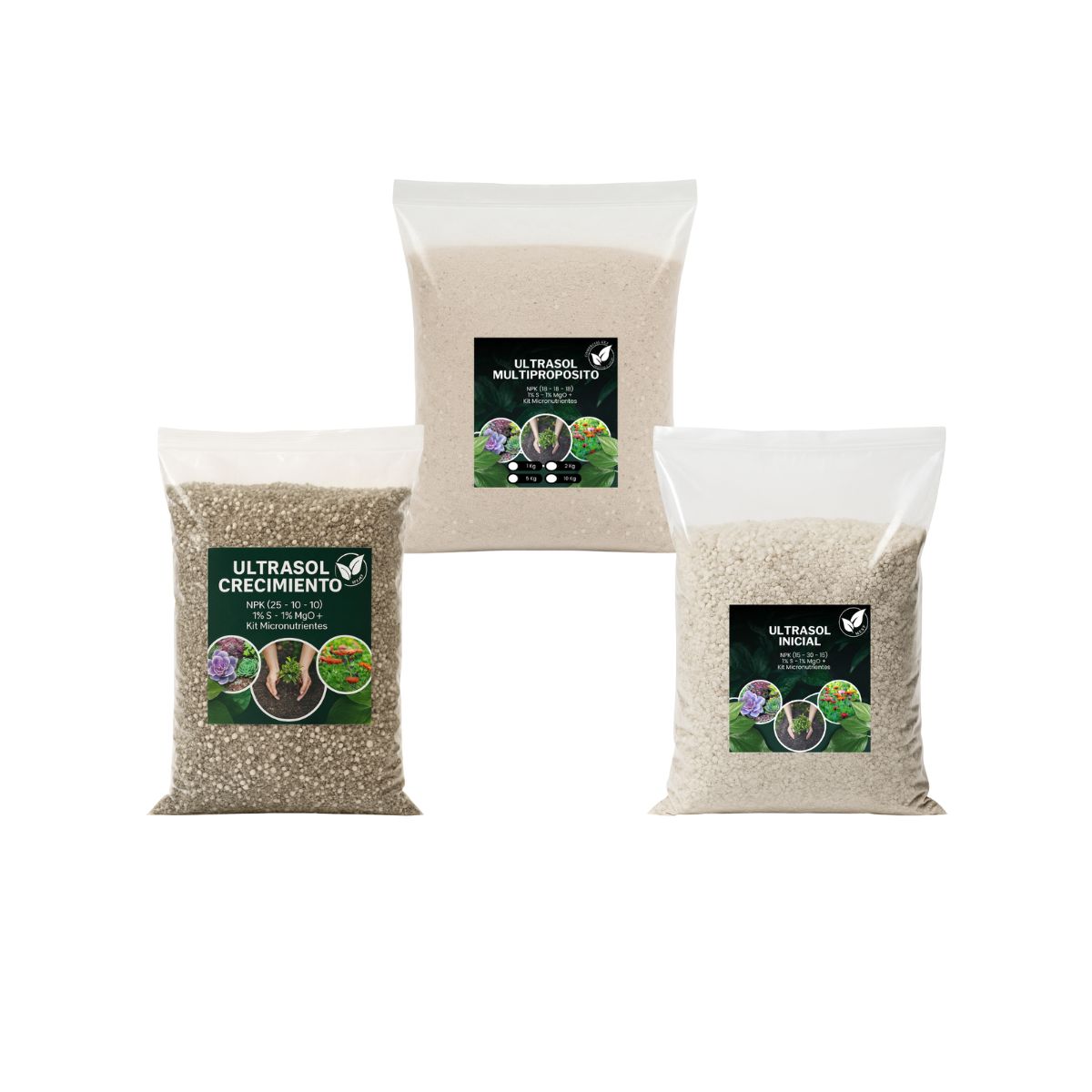 GENERICO - Pack Ultrasol Multiproposito Inicial Crecimiento 1kg Cu