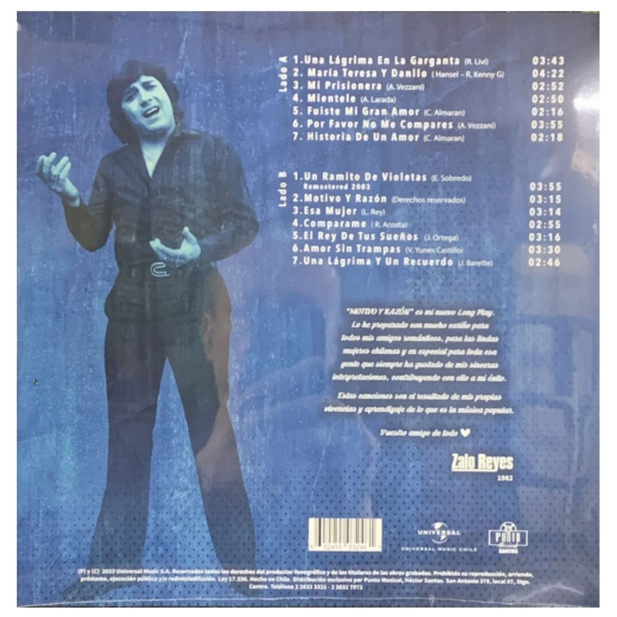 GENERICO - ZALO REYES - GRANDES EXITOS / VINILO