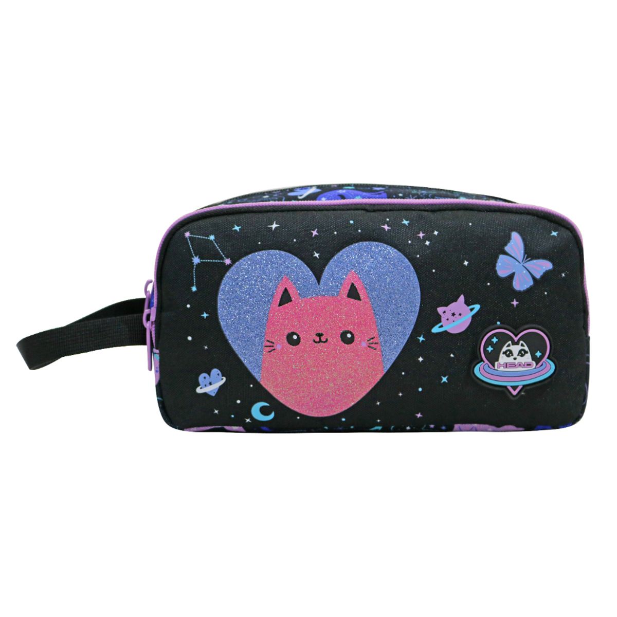 HEAD - Estuche Infantil Niña Atos Space Cat Negro Head