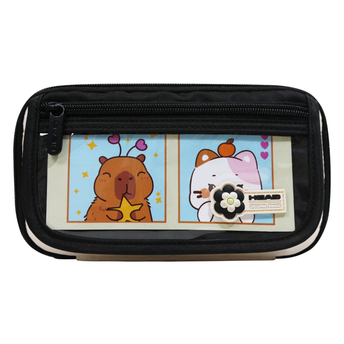 HEAD - Estuche Mujer Pencil Kawaii Block Negro Head
