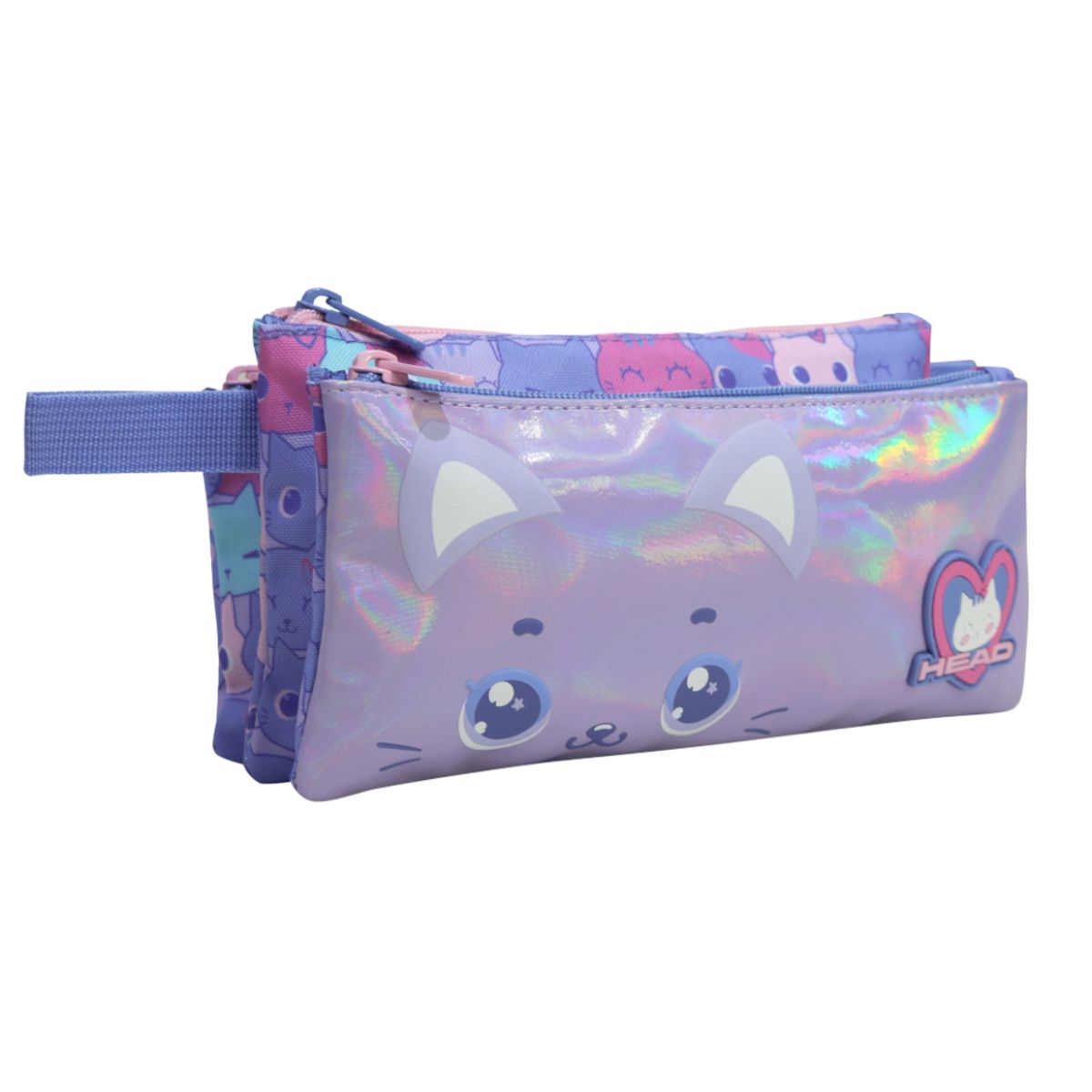 HEAD - Estuche Infantil Niña Celerio Gato Lila Head