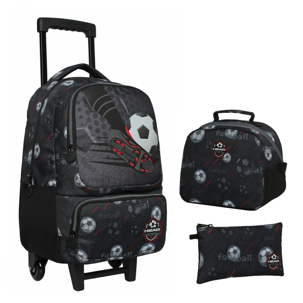 HEAD - Pack Bakan Escolar (x3) Niño Futbol Negro Head
