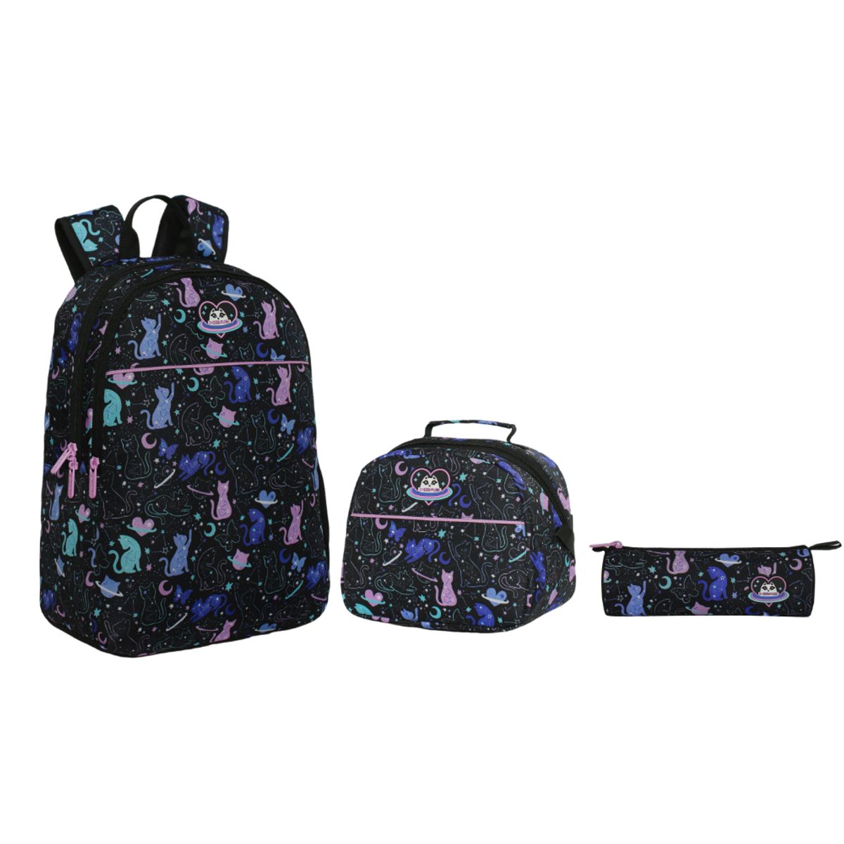 HEAD - Pack Cool Escolar (x3) Niña Space Cat Negro Head