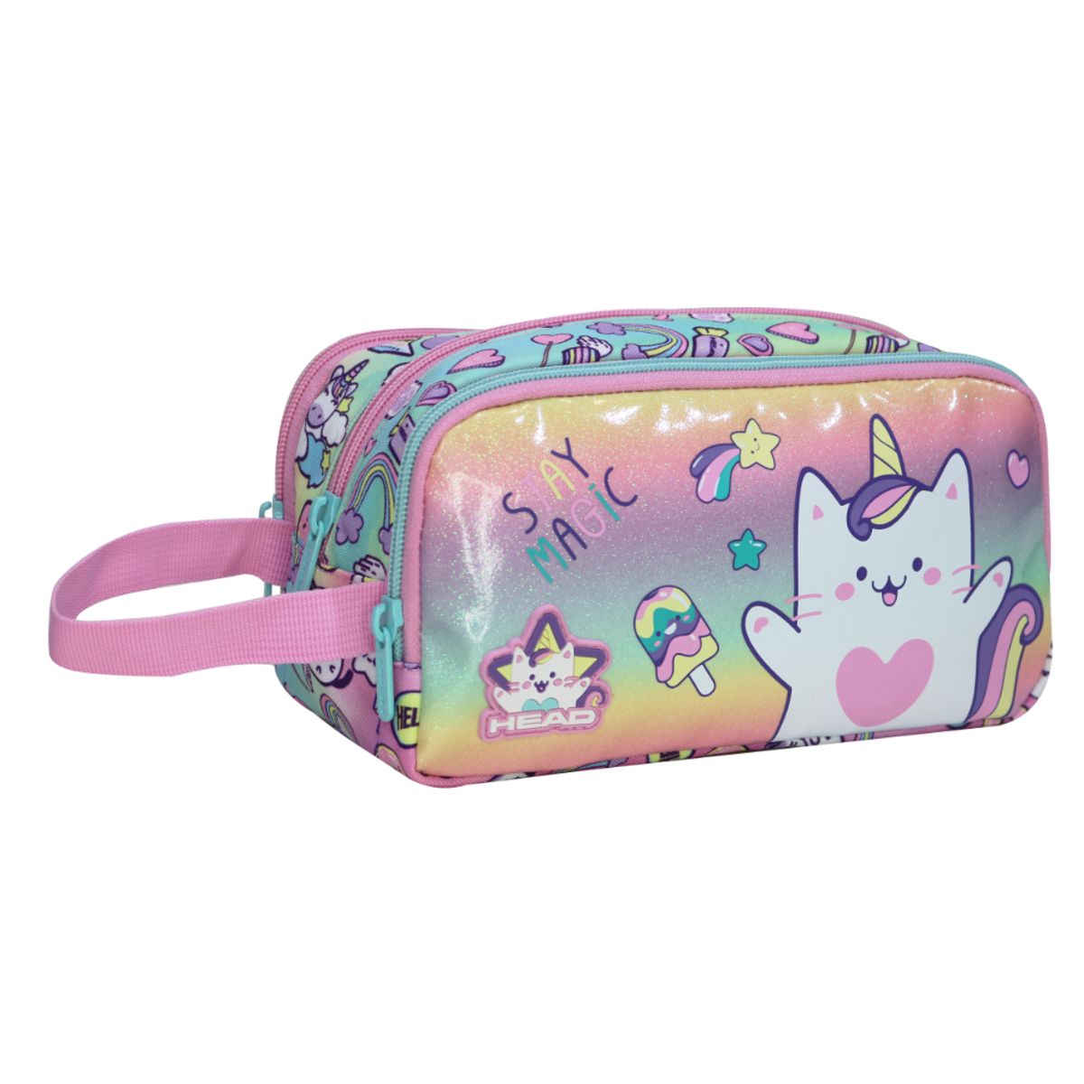 HEAD - Estuche Infantil Niña Atos Cat Faded Multicolor Head