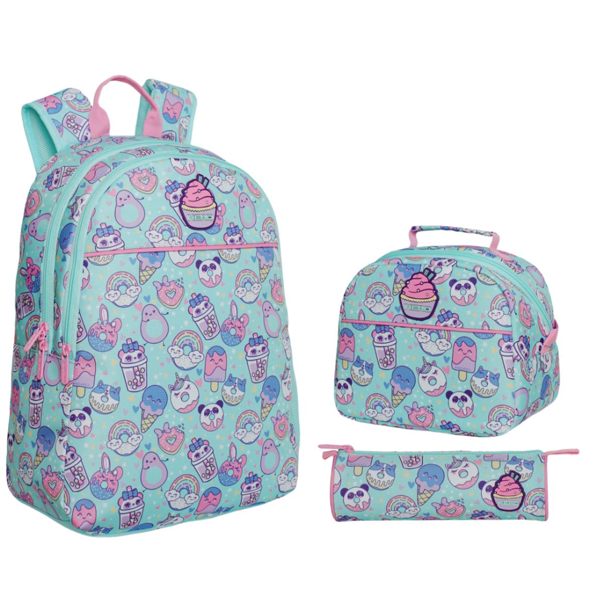 HEAD - Pack Cool Escolar (x3) Niña Sweet Candy Menta Head