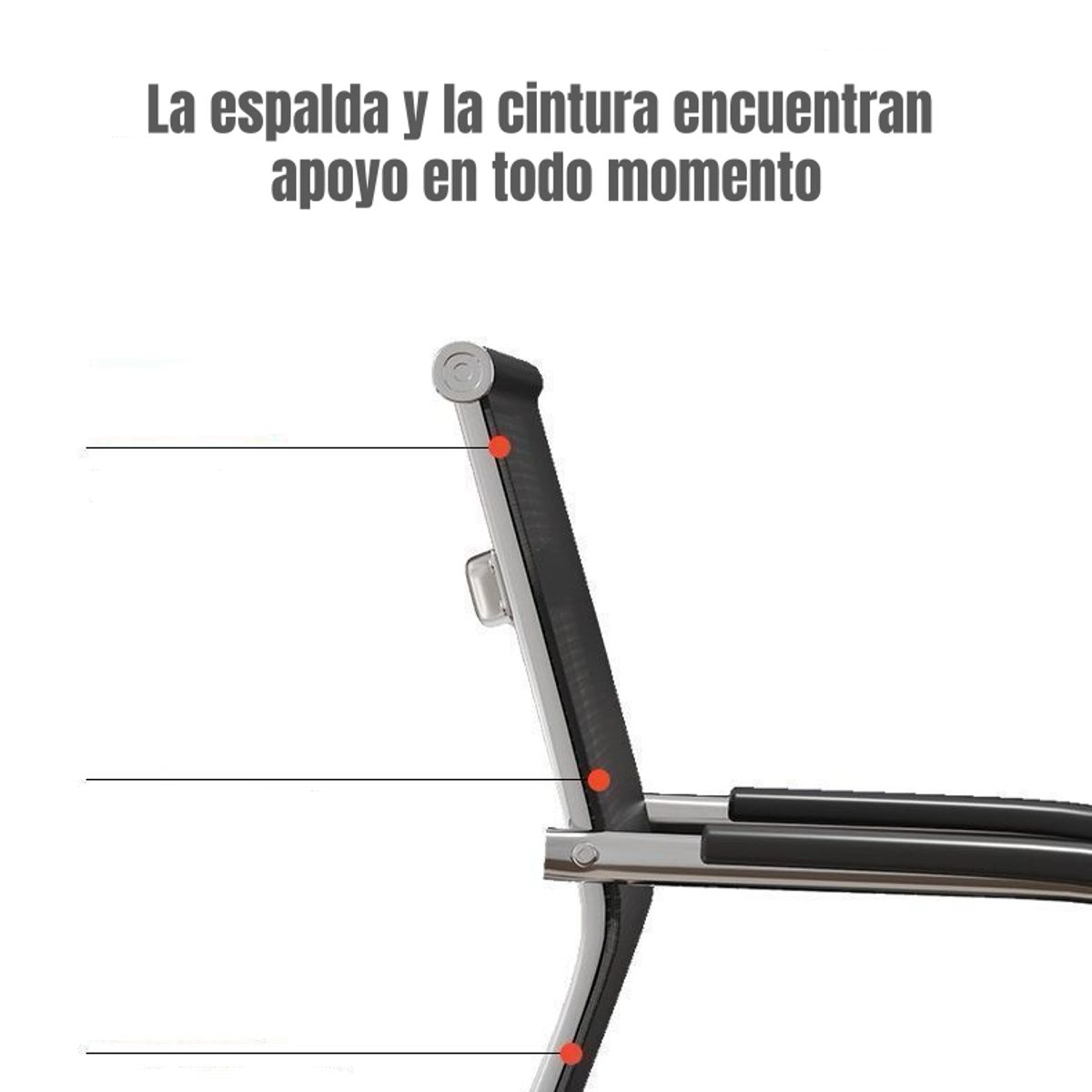 LUBABYCAS - Silla De Escritorio Respaldo Alto Path Negra Lubabycas